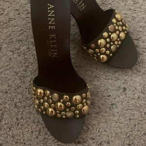 Studded Anne Klein heels